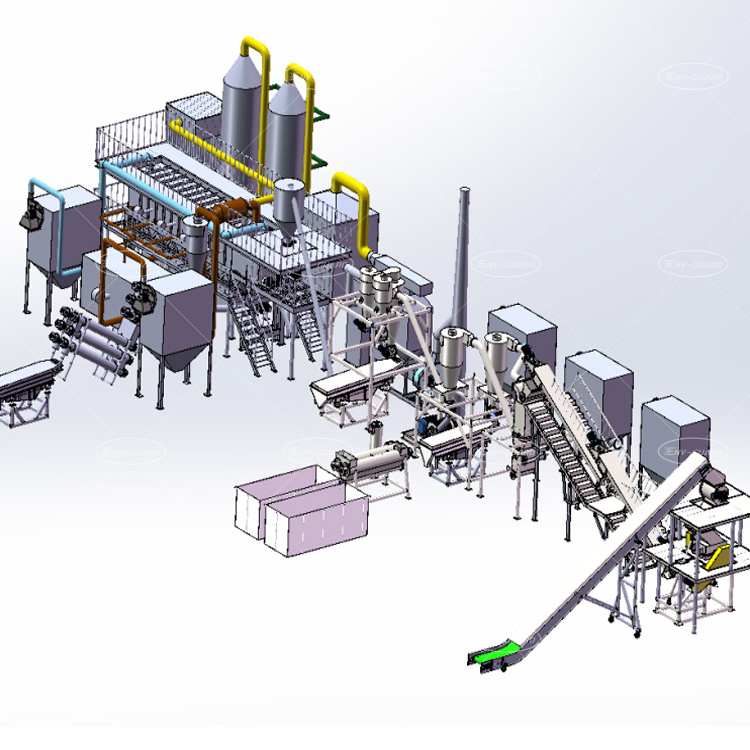 Lithium Battery Recycling Processing Equipment Solar Panel Lithium Battery Recycling Machine For Cathode Powder