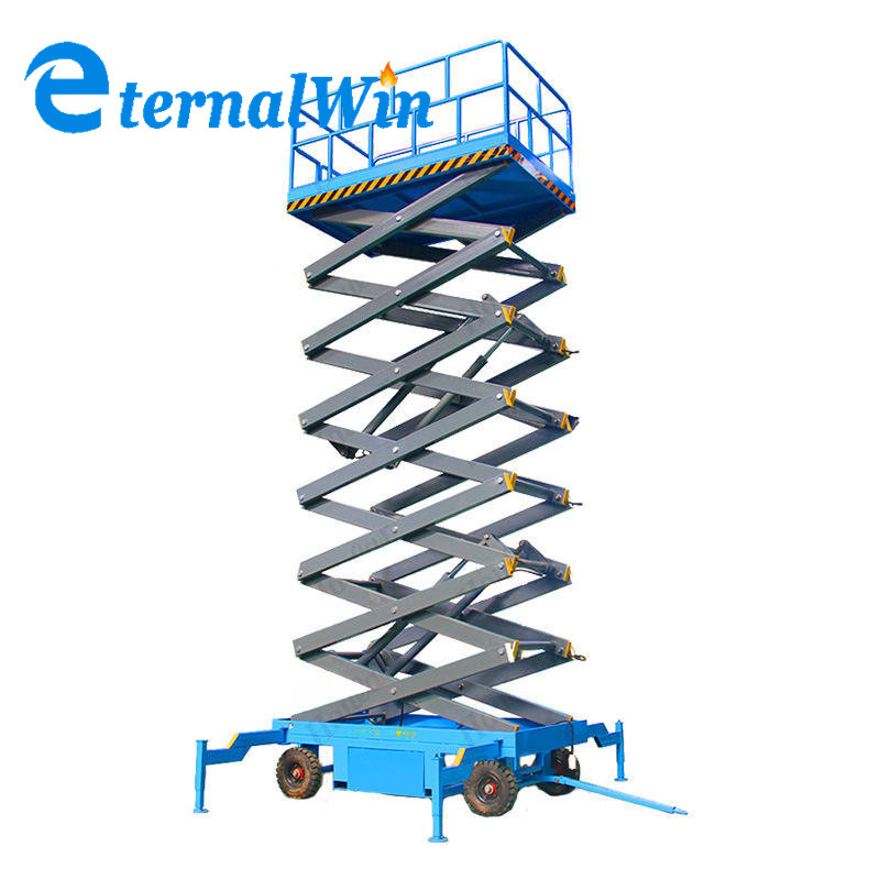 Electric self-propelled hydraulic scissor lift platform table for aerial work