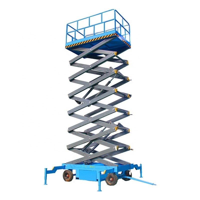 Electric self-propelled hydraulic scissor lift platform table for aerial work