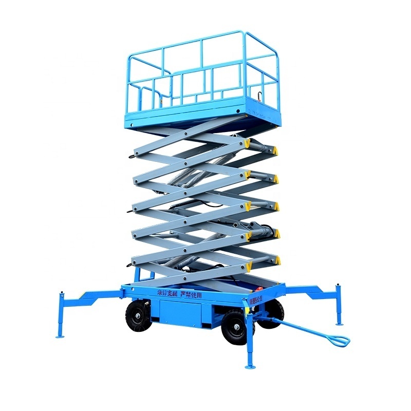 Electric self-propelled hydraulic scissor lift platform table for aerial work