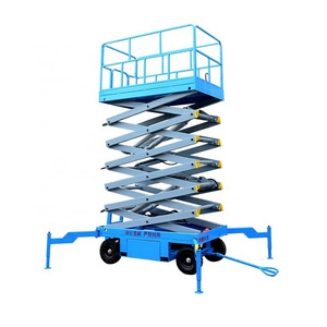 Electric self-propelled hydraulic scissor lift platform table for aerial work