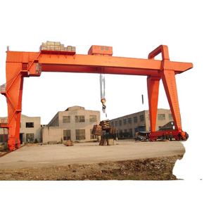 Rail track rubber tire ship to shore boat lifting double girder gantry cranes 20t 50 ton price