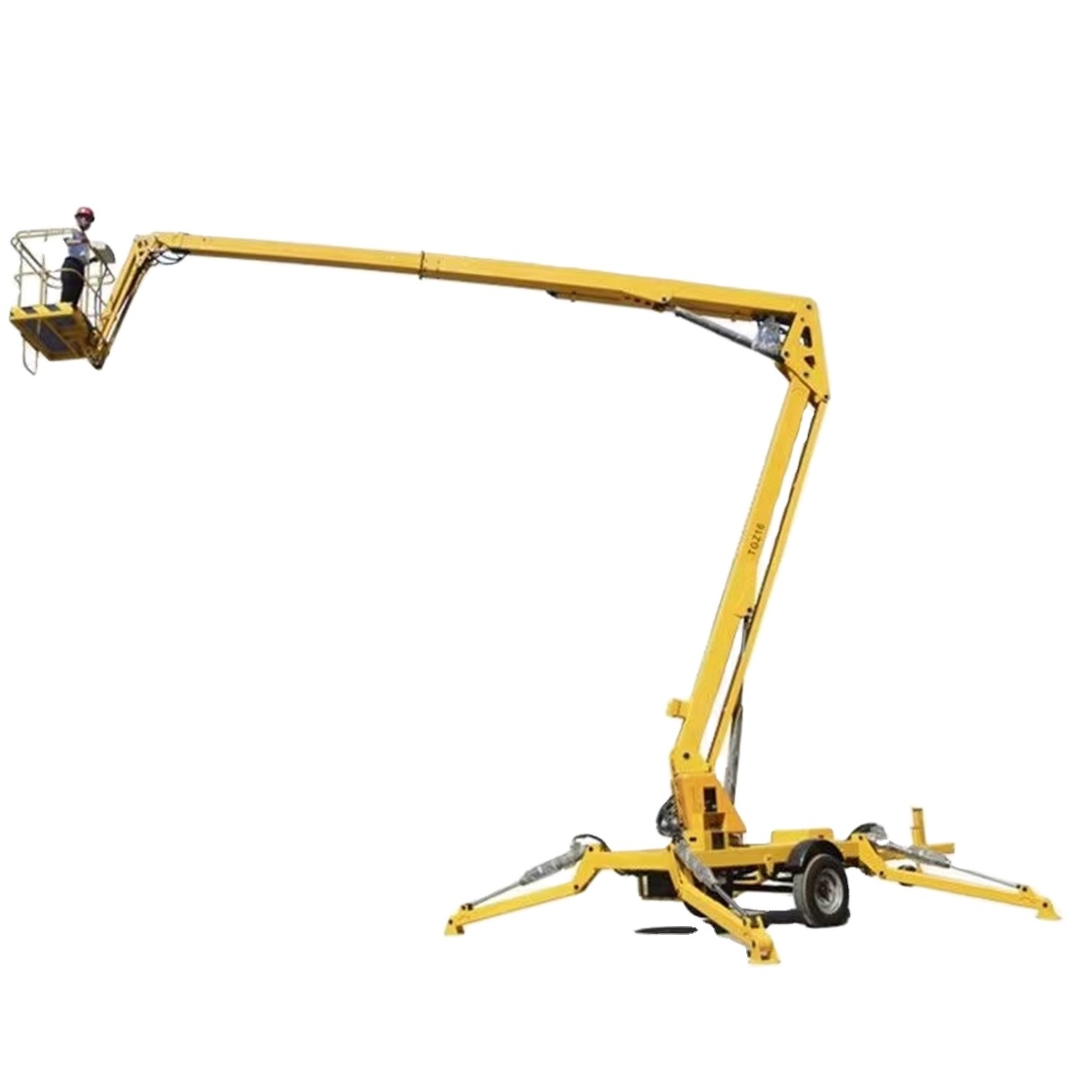 Articulating manlift tracked small cherry picker spider boom lift 10m 14m price