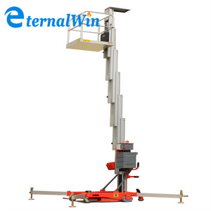 Portable Aerial Work Platform Lift Single Double Mast  Hydraulic Aerial Work Platform