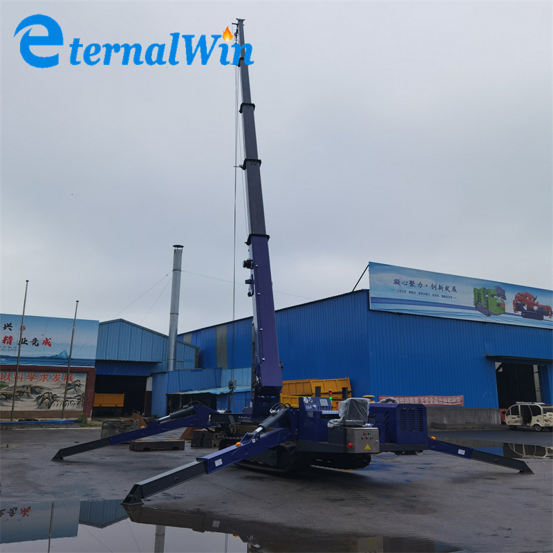 Small Spider Crawler Crane Cargo Transportation Can Be Equipped With 300kg Load Lifting Platform Basket