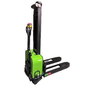 China Price Pallet Stacker Lift Truck 1.5 Ton Automatic Full Walki Straddle Semi Forklift Electric Stacker