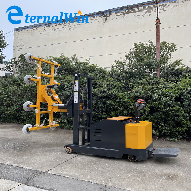 China Price Pallet Stacker Lift Truck 1.5 Ton Automatic Full Walki Straddle Semi Forklift Electric Stacker