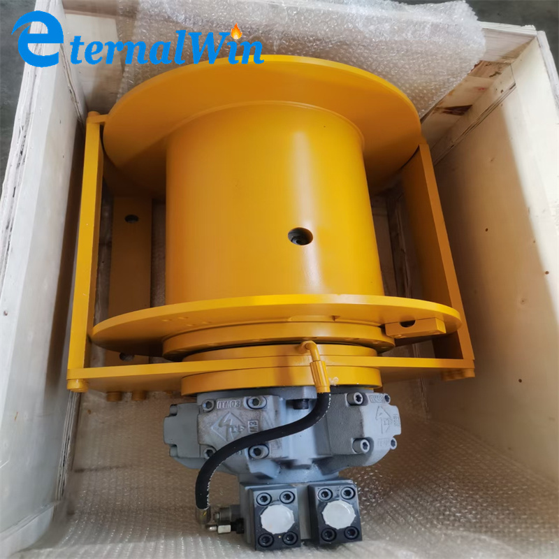 Eternalwin Hydraulic Winch 5 ton Remote Control Portable Hydraulic Winch With Double Drum