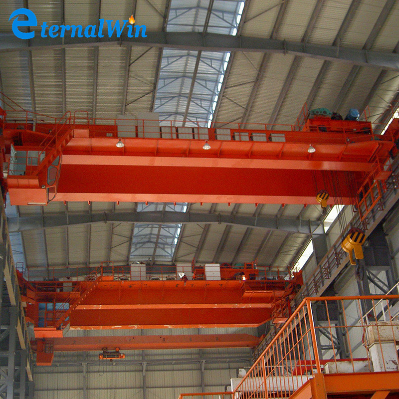 35 ton double girder double speed traveling overhead crane with low noise