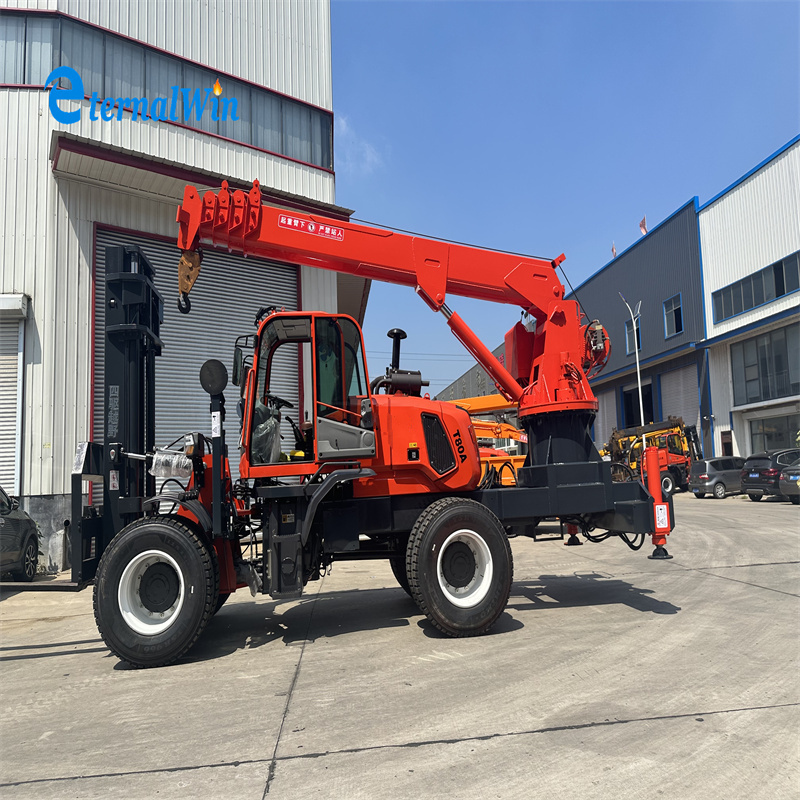 3.5T forklift telescoping jib boom crane with forklift crane attachment