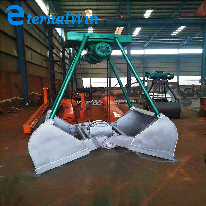 5 Cbm Metal Waste Orange Peel Single Double Four Ropes Grab Bucket Steel Scrap Electrical Hydraulic Grab Bucket