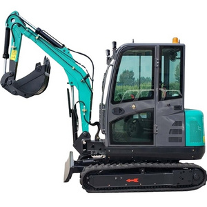 Euro V engine 1ton 2ton buckets for mini digger excavator prices side boom with closed cabin