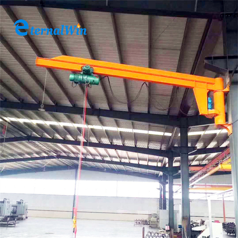 Electric hydraulic cylinder cantilever free standing wall mounted jib crane 2ton 5 ton price