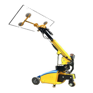 Hydraulic electric battery operated rotating vacuum glass lifter robot 400kg 1000kg price