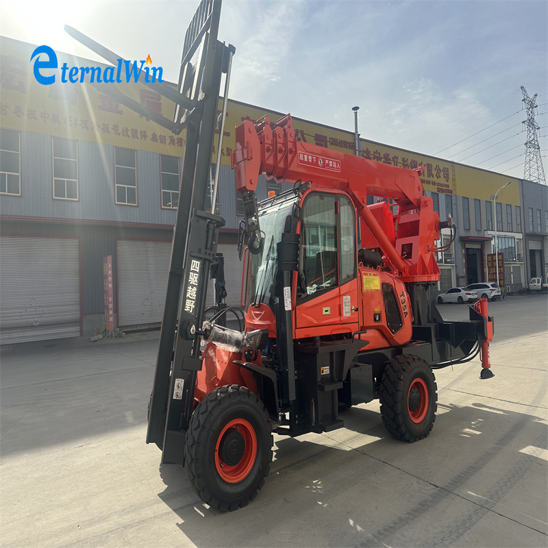 3.5T forklift telescoping jib boom crane with forklift crane attachment