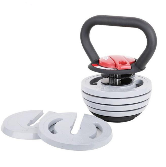 Adjustable Kettlebell 32kg Cast Iron Kettlebell with Plates Gym Equipment