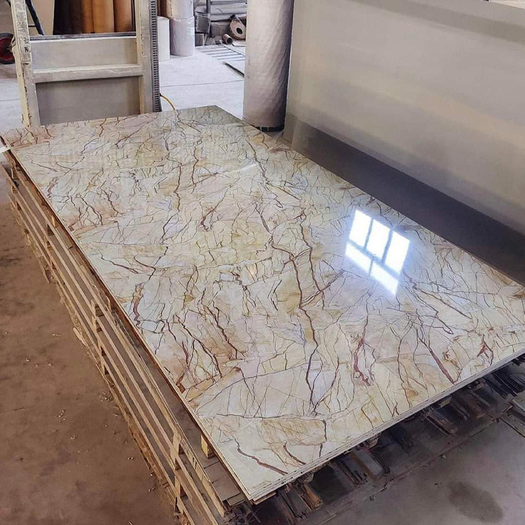 Plastic roofing material decorative interior wall build board marble uv wall panel with best price