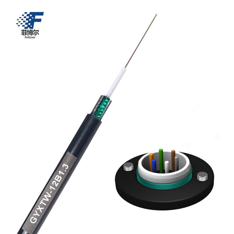 GYXTW single mode OS1 OS2 OM2 OM3 2 4 6 8 12 24 core multimode Armored fiber optic cable price per meter