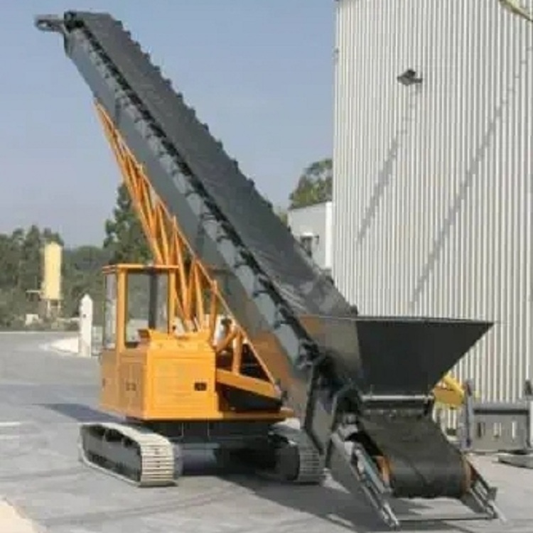 Mobile Belt Conveyor With Feeder Track Stacker Mining Equipment