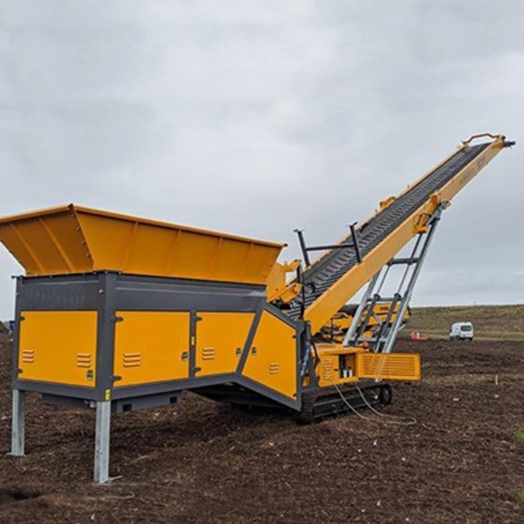 Mobile Belt Conveyor With Feeder Track Stacker Mining Equipment