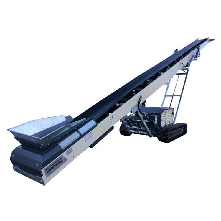 Mobile Belt Conveyor With Feeder Track Stacker Mining Equipment