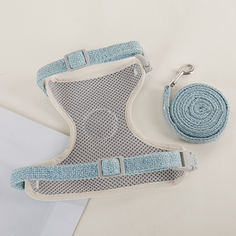 1/Set Puppy Dog Harness For Small Dogs Adjustable Harness and Leash Collar Dog Cat Accessories