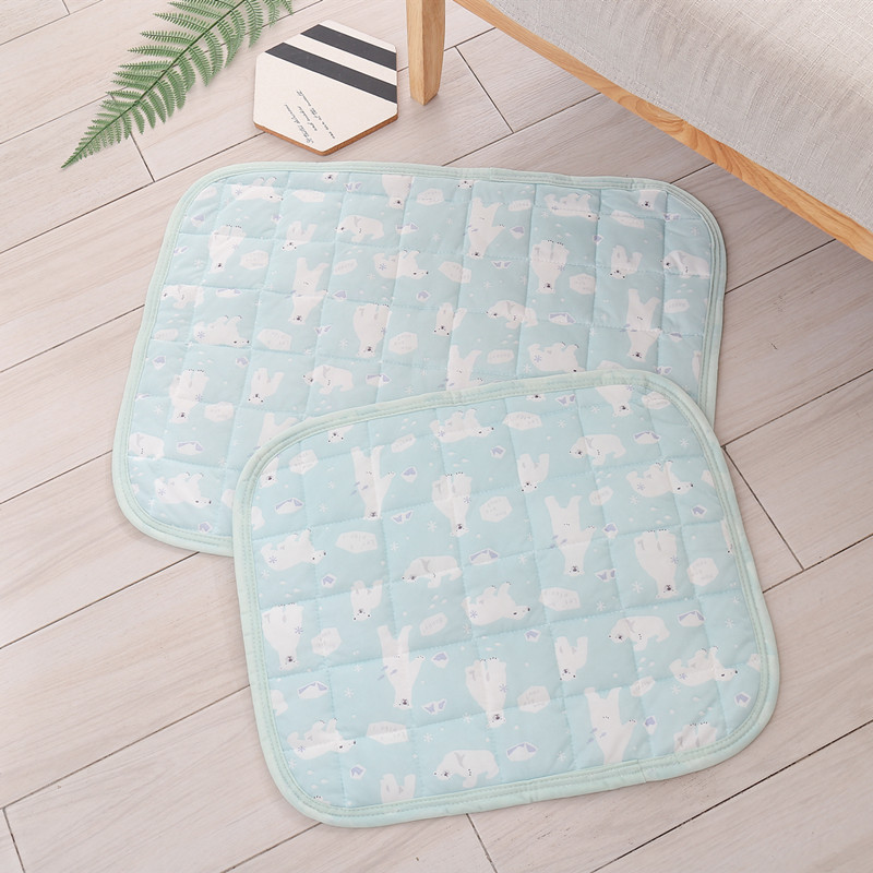 Summer Cooling Mat Breathable Pet Bed Blanket Ice Silk Pad Sofa Kennel For Dogs Cats Dog Car Seat Cushion