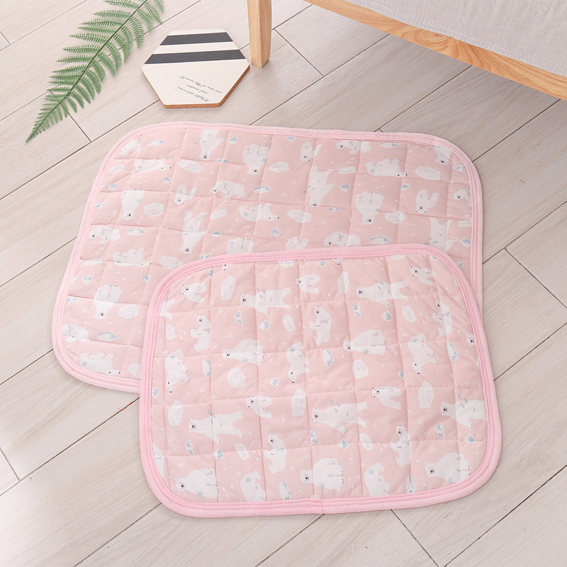 Summer Cooling Mat Breathable Pet Bed Blanket Ice Silk Pad Sofa Kennel For Dogs Cats Dog Car Seat Cushion