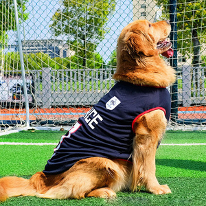 Custom Basketball Soccer Cotton Mesh Puppy Clothes Breathable Bulk Pet Clothing Dog T-Shirts Jersey