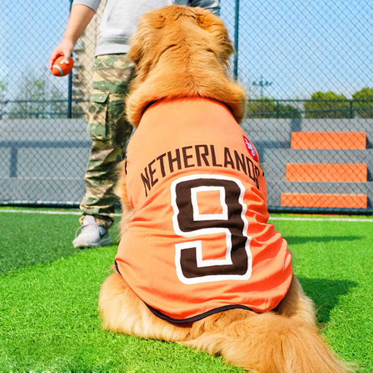 Custom Basketball Soccer Cotton Mesh Puppy Clothes Breathable Bulk Pet Clothing Dog T-Shirts Jersey