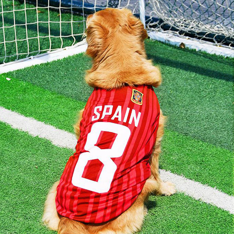 Custom Basketball Soccer Cotton Mesh Puppy Clothes Breathable Bulk Pet Clothing Dog T-Shirts Jersey