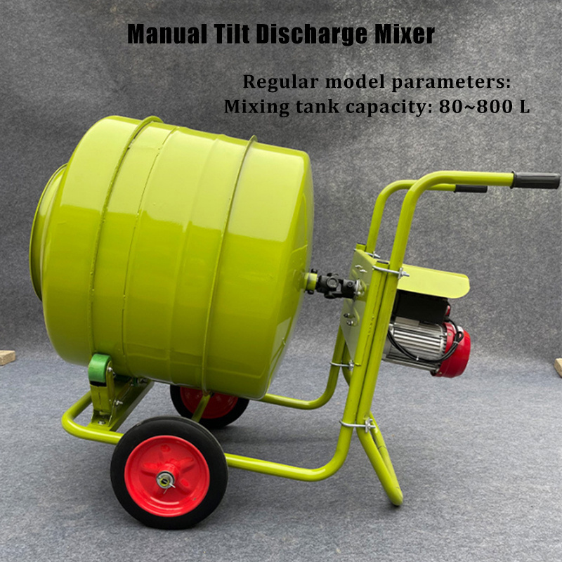 Cheap Professional Small Cement Mixer Portable 350L Mobile Electric Gasoline Diesel Concrete Mixer Price mortar mixer Stirrer