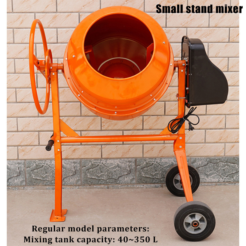 Well electric Cement Concrete Mixer Air-cooled Diesel Engine 6HP Mixing Power ISO9001 Small plaster mixer Portable putty mixer