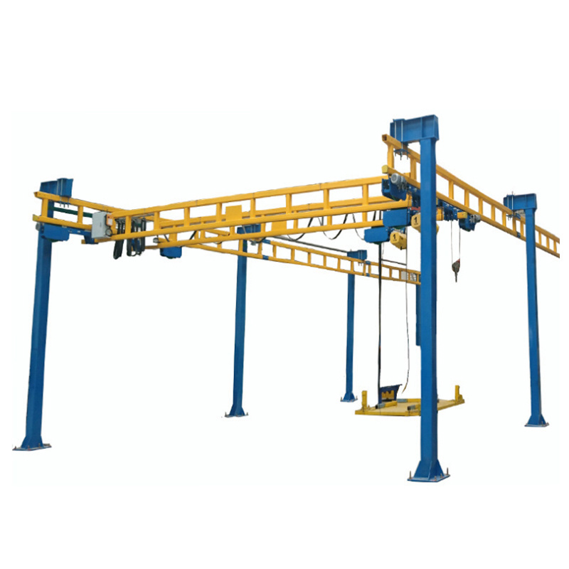 Hot sale Light Overhead Bridge Traveling Crane Trolley System flexible combined bridge suspension Electric Double Girder crane