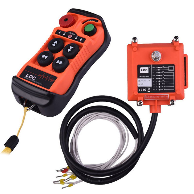 Factory direct supply Q404 12V 220V 380V wireless switches Hoist Crane Control Buttons Industrial Crane Wireless Remote Control