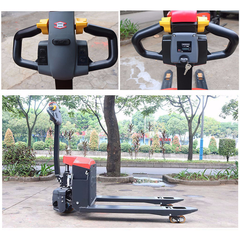 Hot sale 1t 3T Long battery life 6-8 hours for warehouse factory Smart Mini hand lift Lithium Battery electric Pallet Truck Jack