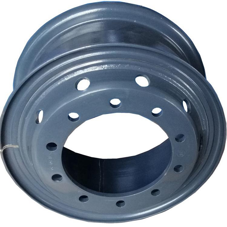 hot selling 8 and 10 holes heavy truck wheel 8.50-20 tube wheel rims  for truck tires 12.00 R 20 manufacturer in China