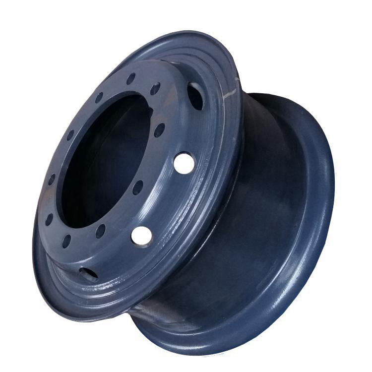 hot selling 8 and 10 holes heavy truck wheel 8.50-20 tube wheel rims  for truck tires 12.00 R 20 manufacturer in China