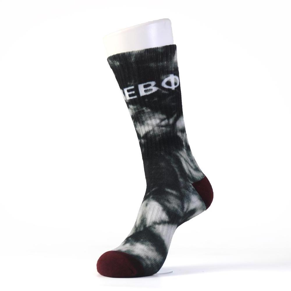 Custom logo design fashion colorful sublimation socks with high quality