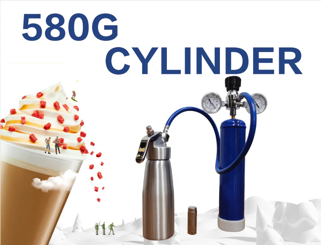 Highest Quality Bulk Selling Dessert Making Tool 640g Cream  Gold Whipped Cream Charger Cylinder at Factory Price