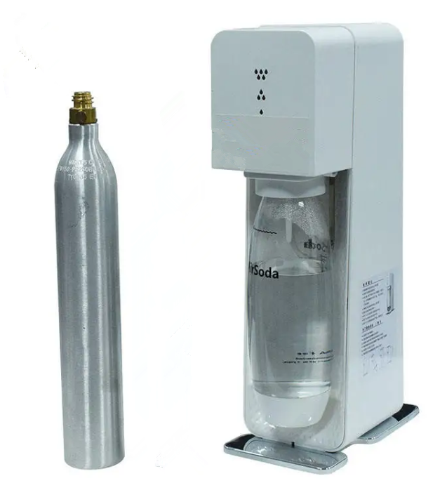 Competitive Hot Product Soda Co2 Gas Cylinder 0.6L 166.6Bar Aluminum TPED Food Grade Co2 Cylinder Co2 Tank