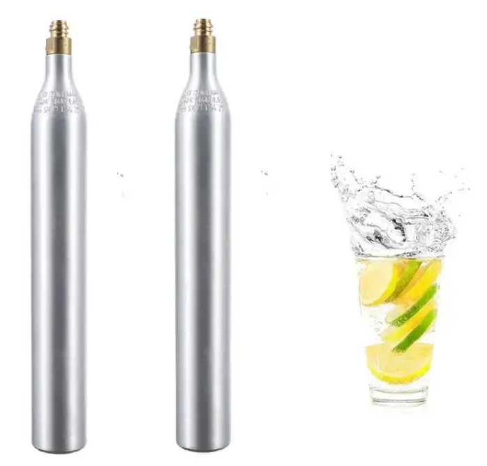 Competitive Hot Product Soda water co2 cylinder filling pump 0.6L CO2 Cylinder Tank for Carbonator Beverage Soda Machine