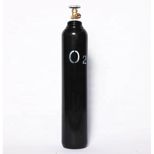 99.999% Oxygen Gas 40-50L 200bar Empty Seamless Steel O2 Gas Cylinder Price