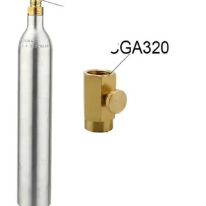 CO2 Cylinder with Food grade 425g co2 gas used for 60L Beverage Soda Maker Machine disposable co2 cylinder