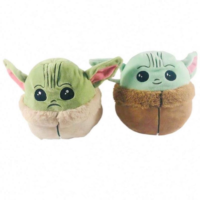 Wholesale 15cm Double-sided Baby Yoda Reversible Yoda Plush Toy Bags  Unisex 14 Years & Up,8 to 13 Years PP Cotton