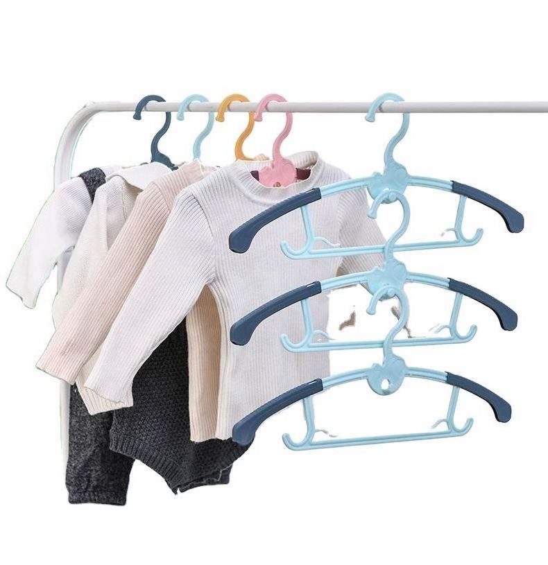 Adjustable Hangers Non-Slip and Extendable Laundry Infant Hangers Basics Retractable Toddler Infant Baby Plastic Hangers