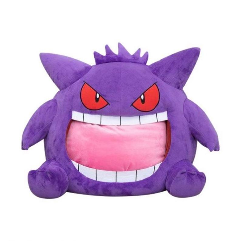 Anime Poke-mon Gengar Plush Doll Toys Sleeping Blanket Pillow OEM GP 1pc/pp Bag Unisex Toys for Loo Pretty Gift PP Cotton 2pcs