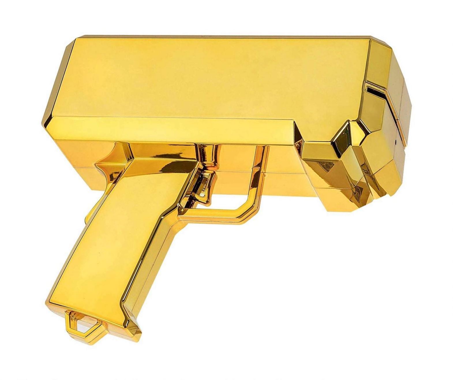 Hot sell toys gun customized Metallic Gold money gun chrome money spray super gun Cash Cannon Make It Rain Money