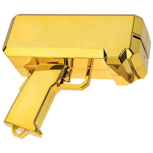 Hot sell toys gun customized Metallic Gold money gun chrome money spray super gun Cash Cannon Make It Rain Money