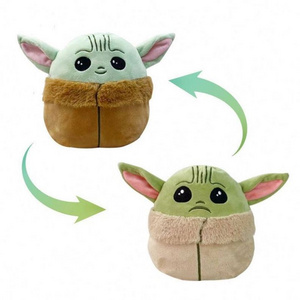 Wholesale 15cm Double-sided Baby Yoda Reversible Yoda Plush Toy Bags  Unisex 14 Years & Up,8 to 13 Years PP Cotton